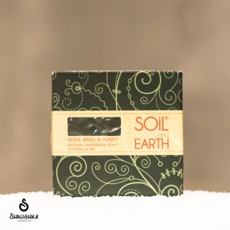 Naturalne Mydło SOIL&EARTH z Neem, Bazylią i Miodem