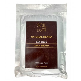 NATURALNA HENNA INDYJSKA CIEMNY BRĄZ SOIL & EARTH