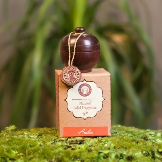 Naturalne perfumy w szkatułce z drzewa różanego AMBRA 6g Song of India