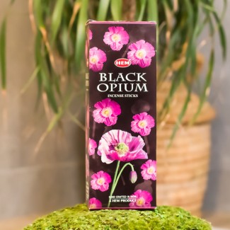 Naturalne kadzidełka BLACK OPIUM sześciokątne 20 szt