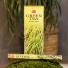 Naturalne kadzidełka GREEN TEA  (Incense Sticks HEM) sześciokątne 20 szt.