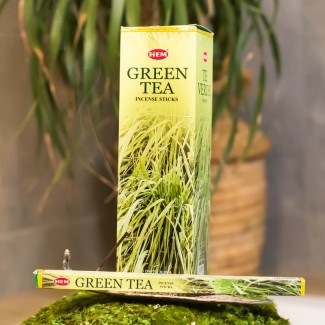 Naturalne kadzidełka GREEN TEA długie 8 szt