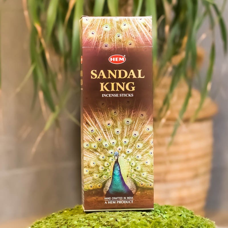 Naturalne kadzidła Sandal King l kadzidełka HEM opakowanie 20 patyczków