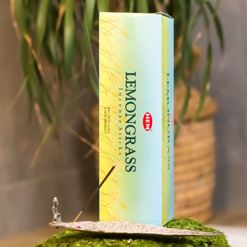 Naturalne kadzidełka LEMONGRASS TRAWA CYTRYNOWA (Incense Sticks HEM) opakowanie 8 szt.