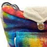 Duża torba z konopi Tie-Dye z kieszenią z przodu (włókno konopne)