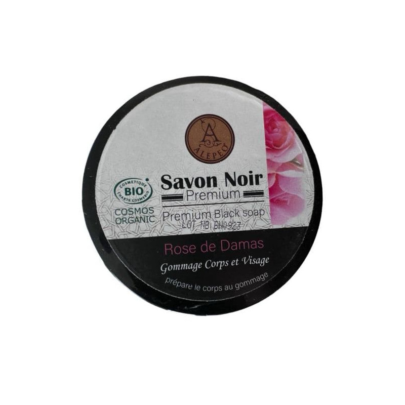 Czarne Mydło Aleppo Róża Damasceńska BIO | Savon Noir Rose de Damas Cosmos Organic 250g Czarne Mydło Aleppo Róża Damasceńska BIO | Savon Noir Rose de Damas Cosmos Organic 250g