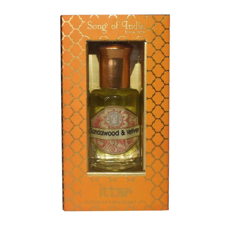 Perfumy w olejku Sandalwood i Vetiver Ittar 10 ml Luxurious Veda - Song of India