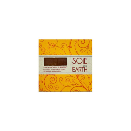 Mydełko mini Sandałowiec i Kurkuma 15g SOIL AND EARTH