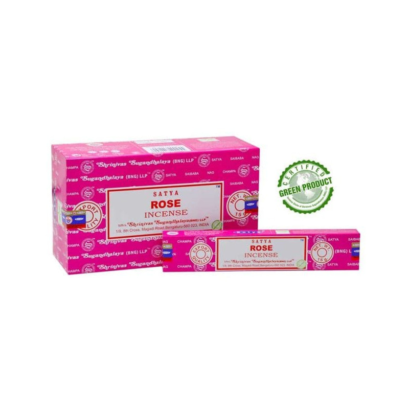 Kadzidełka Satya Róża 15g Kadzidełka Satya Róża 15g