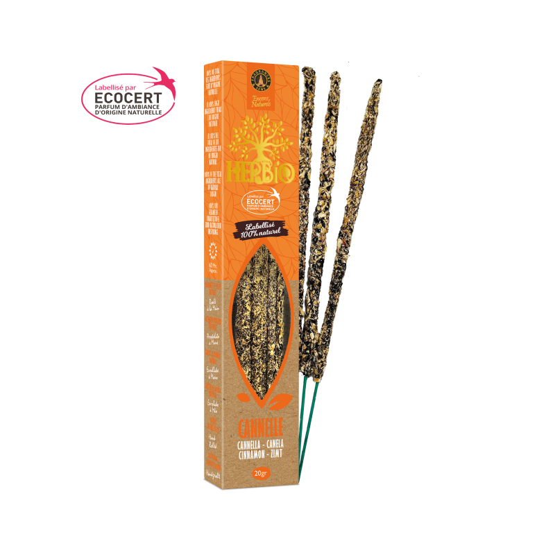 Kadzidełka Cynamonowe Herbio 100% Naturalne Ecocert 20g Kadzidełka Cynamonowe Herbio 100% Naturalne Ecocert 20g