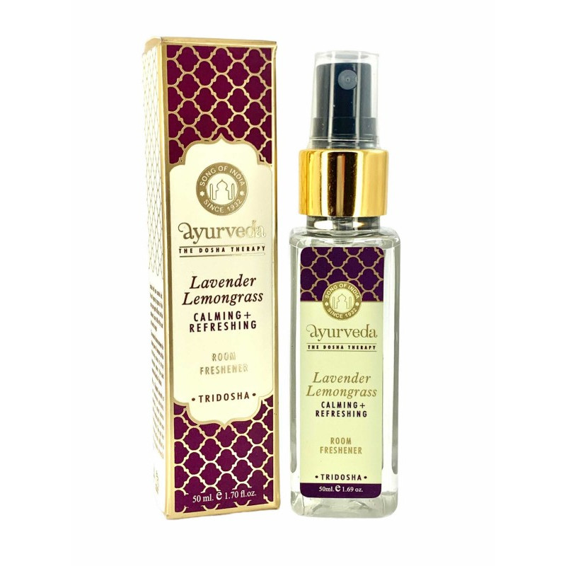 Luksusowy spray zapachowy Lawenda & Trawa Cytrynowa (Tridosha) 50 ml Luxurious Veda Song of India