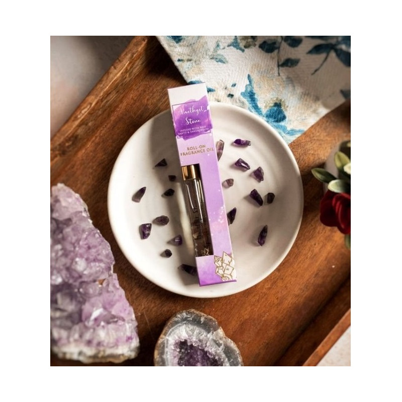Perfumy w olejku roll on Healing Stones Amethyst Crystal 10 ml Song of India