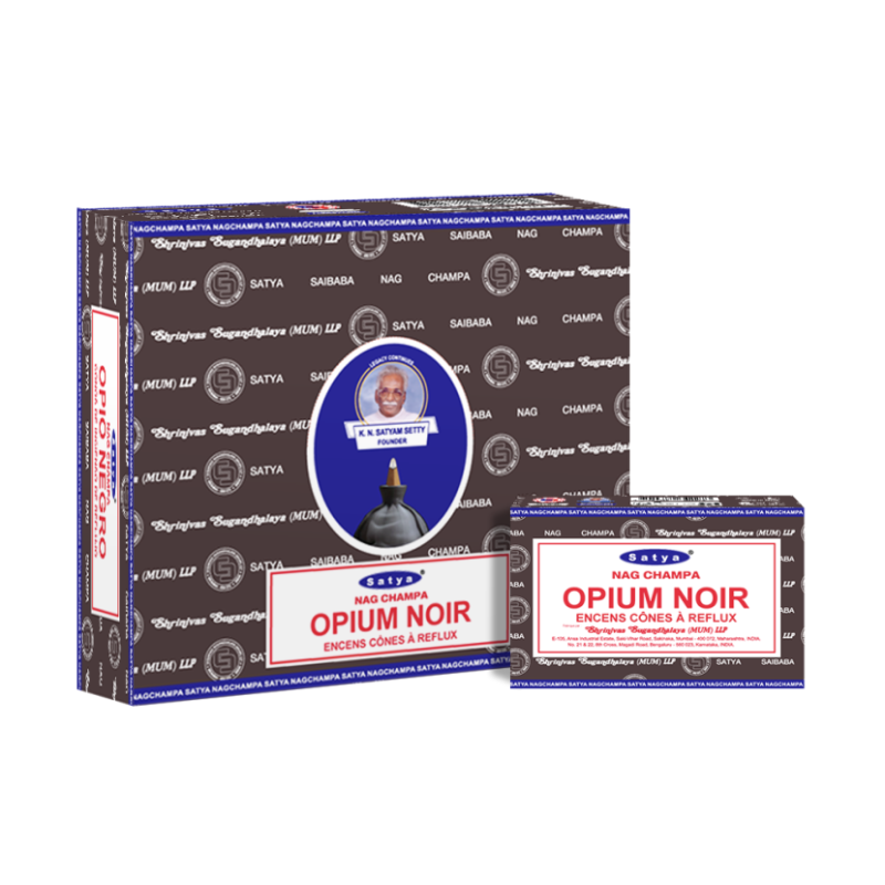 Kadzidełka backflow Black Opium Satya