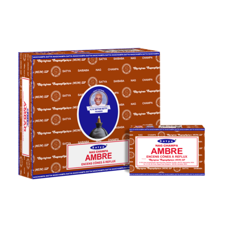 Kadzidełka backflow z przepływem zwrotnym Ambra Satya