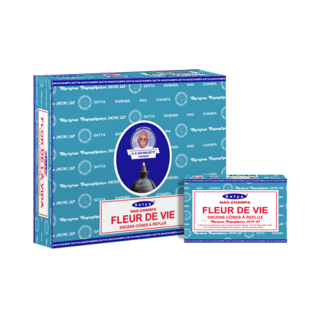 Kadzidełka backflow Flower of Life Satya 10szt