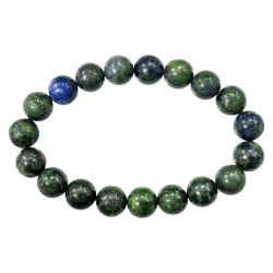 Bransoletka z kamieni naturalnych Azuryt Malachit koraliki 10mm