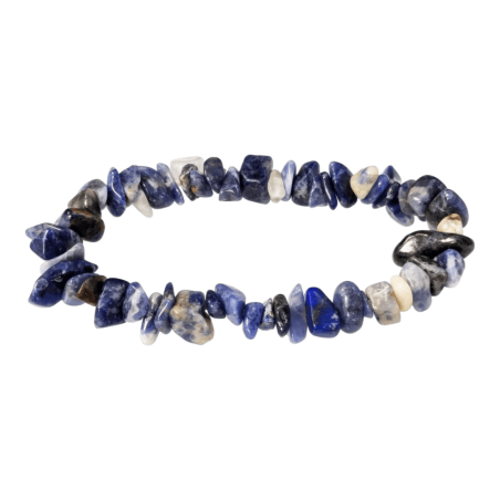 Bransoletki z kamieni naturalnych Sodalit chips 5-8mm