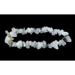 Bransoletki z kamieni naturalnych Kryształ Górski Turmalin chips 5-8mm