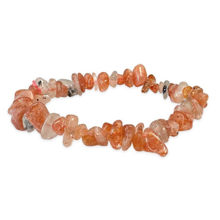 Bransoletka z kamieni naturalnych kamień słoneczny heliolit