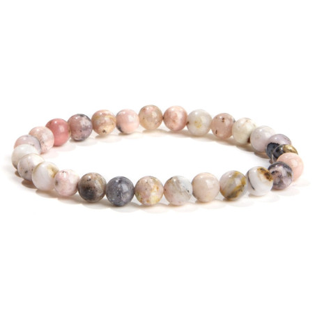 Bransoletka z kamieni naturalnych Opal Różowy