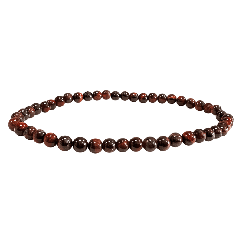 Bransoletka z kamieni naturalnych Bawole Oko koraliki 4 mm