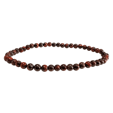 Bransoletka z kamieni naturalnych Bawole Oko koraliki 4 mm