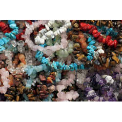 Bransoletka z kamieni naturalnych - Jaspis biały