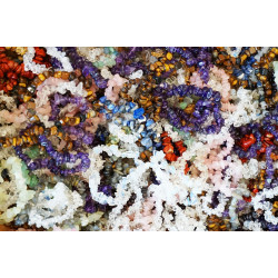 Bransoletka z kamieni naturalnych Ametyst A+ Chips 5-8mm