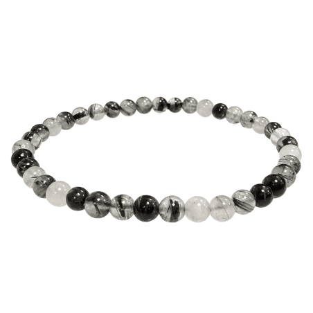 Bransoletka Kryształ górski Turmalin